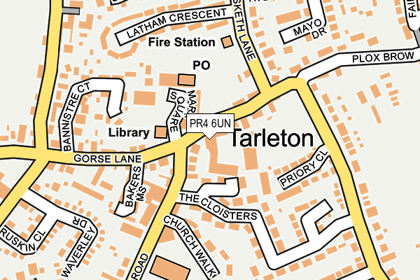 PR4 6UN map - OS OpenMap – Local (Ordnance Survey) PR4 6UN map - OS OpenMap – Local (Ordnance Survey)