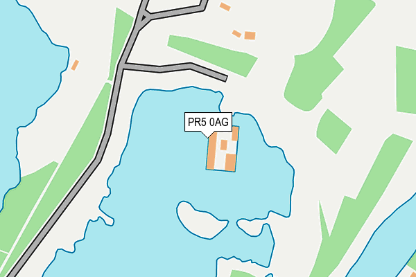 PR5 0AG map - OS OpenMap – Local (Ordnance Survey) PR5 0AG map - OS OpenMap – Local (Ordnance Survey)