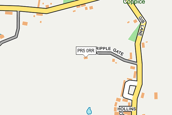 PR5 0RR map - OS OpenMap – Local (Ordnance Survey) PR5 0RR map - OS OpenMap – Local (Ordnance Survey)