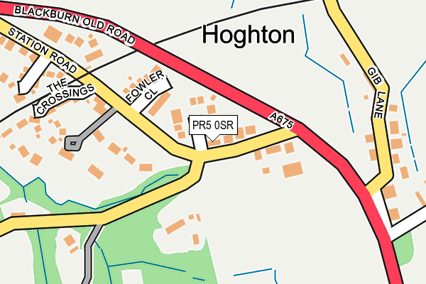 PR5 0SR map - OS OpenMap – Local (Ordnance Survey)