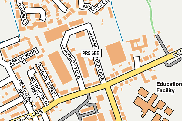 PR5 6BE map - OS OpenMap – Local (Ordnance Survey) PR5 6BE map - OS OpenMap – Local (Ordnance Survey)