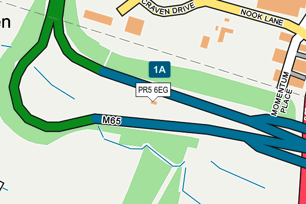 PR5 6EG map - OS OpenMap – Local (Ordnance Survey) PR5 6EG map - OS OpenMap – Local (Ordnance Survey)