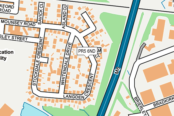 PR5 6ND map - OS OpenMap – Local (Ordnance Survey) PR5 6ND map - OS OpenMap – Local (Ordnance Survey)