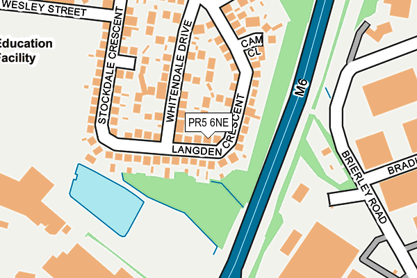 PR5 6NE map - OS OpenMap – Local (Ordnance Survey) PR5 6NE map - OS OpenMap – Local (Ordnance Survey)