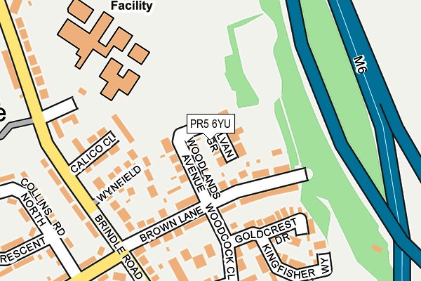 PR5 6YU map - OS OpenMap – Local (Ordnance Survey) PR5 6YU map - OS OpenMap – Local (Ordnance Survey)