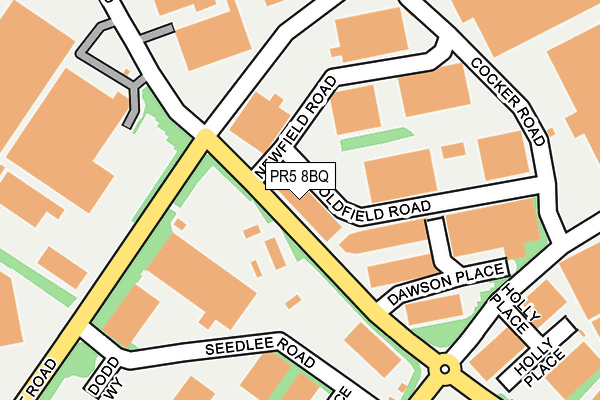 PR5 8BQ map - OS OpenMap – Local (Ordnance Survey) PR5 8BQ map - OS OpenMap – Local (Ordnance Survey)