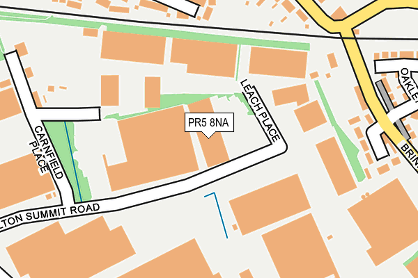 PR5 8NA map - OS OpenMap – Local (Ordnance Survey) PR5 8NA map - OS OpenMap – Local (Ordnance Survey)