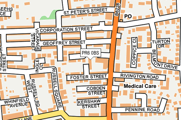 PR6 0BS map - OS OpenMap – Local (Ordnance Survey) PR6 0BS map - OS OpenMap – Local (Ordnance Survey)