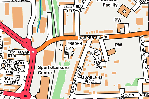 PR6 0HH map - OS OpenMap – Local (Ordnance Survey) PR6 0HH map - OS OpenMap – Local (Ordnance Survey)