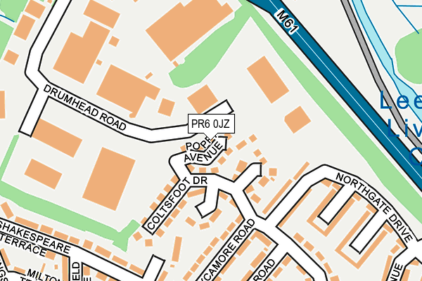 PR6 0JZ map - OS OpenMap – Local (Ordnance Survey) PR6 0JZ map - OS OpenMap – Local (Ordnance Survey)