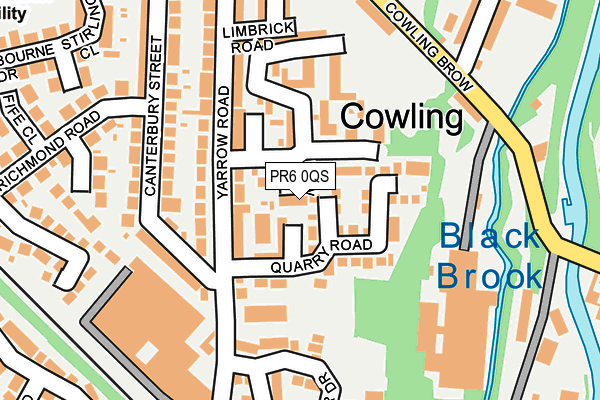 PR6 0QS map - OS OpenMap – Local (Ordnance Survey) PR6 0QS map - OS OpenMap – Local (Ordnance Survey)