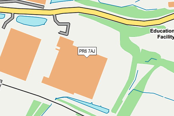 PR6 7AJ map - OS OpenMap – Local (Ordnance Survey) PR6 7AJ map - OS OpenMap – Local (Ordnance Survey)