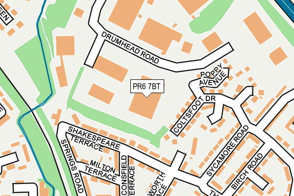 PR6 7BT map - OS OpenMap – Local (Ordnance Survey) PR6 7BT map - OS OpenMap – Local (Ordnance Survey)