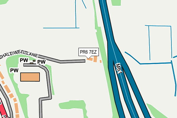 PR6 7EZ map - OS OpenMap – Local (Ordnance Survey) PR6 7EZ map - OS OpenMap – Local (Ordnance Survey)