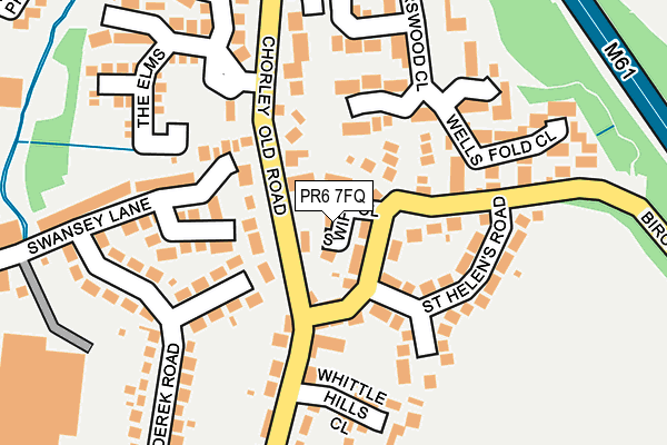 PR6 7FQ map - OS OpenMap – Local (Ordnance Survey) PR6 7FQ map - OS OpenMap – Local (Ordnance Survey)