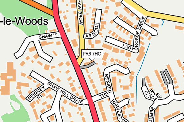 PR6 7HG map - OS OpenMap – Local (Ordnance Survey) PR6 7HG map - OS OpenMap – Local (Ordnance Survey)