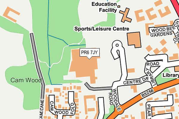 PR6 7JY map - OS OpenMap – Local (Ordnance Survey) PR6 7JY map - OS OpenMap – Local (Ordnance Survey)