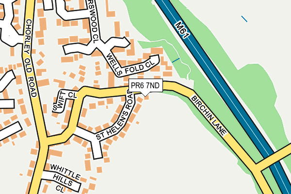 PR6 7ND map - OS OpenMap – Local (Ordnance Survey) PR6 7ND map - OS OpenMap – Local (Ordnance Survey)