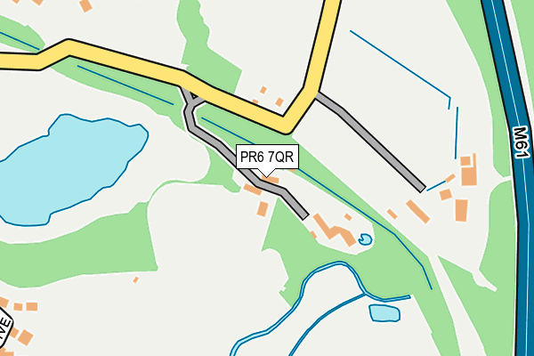 PR6 7QR map - OS OpenMap – Local (Ordnance Survey) PR6 7QR map - OS OpenMap – Local (Ordnance Survey)