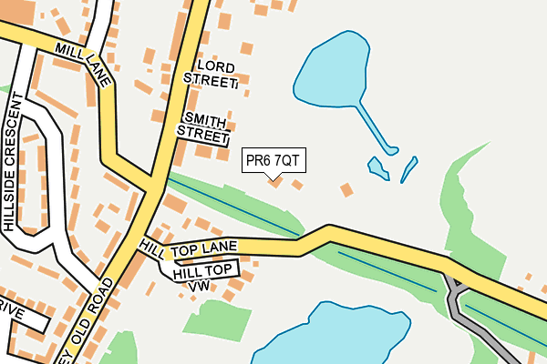 PR6 7QT map - OS OpenMap – Local (Ordnance Survey) PR6 7QT map - OS OpenMap – Local (Ordnance Survey)