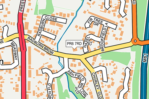 PR6 7RD map - OS OpenMap – Local (Ordnance Survey) PR6 7RD map - OS OpenMap – Local (Ordnance Survey)
