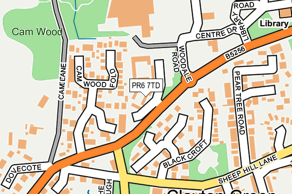 PR6 7TD map - OS OpenMap – Local (Ordnance Survey) PR6 7TD map - OS OpenMap – Local (Ordnance Survey)