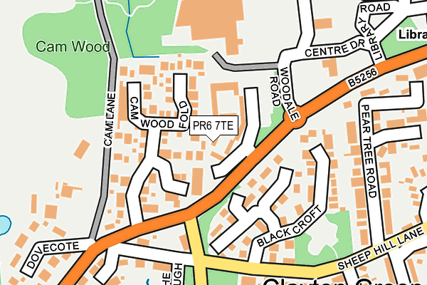 PR6 7TE map - OS OpenMap – Local (Ordnance Survey) PR6 7TE map - OS OpenMap – Local (Ordnance Survey)