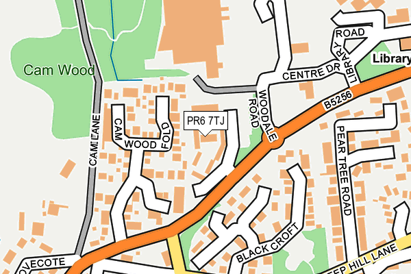 PR6 7TJ map - OS OpenMap – Local (Ordnance Survey) PR6 7TJ map - OS OpenMap – Local (Ordnance Survey)