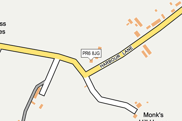 PR6 8JG map - OS OpenMap – Local (Ordnance Survey) PR6 8JG map - OS OpenMap – Local (Ordnance Survey)