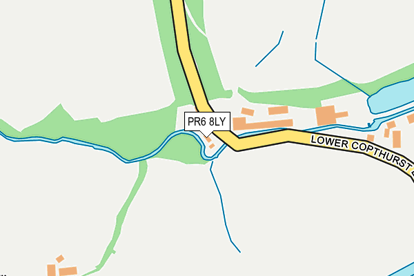 PR6 8LY map - OS OpenMap – Local (Ordnance Survey) PR6 8LY map - OS OpenMap – Local (Ordnance Survey)