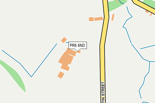 PR6 8ND map - OS OpenMap – Local (Ordnance Survey) PR6 8ND map - OS OpenMap – Local (Ordnance Survey)