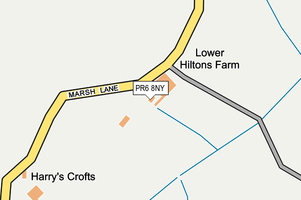 PR6 8NY map - OS OpenMap – Local (Ordnance Survey) PR6 8NY map - OS OpenMap – Local (Ordnance Survey)