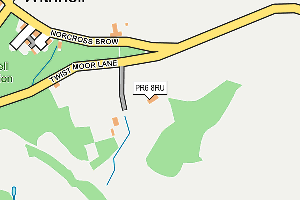 PR6 8RU map - OS OpenMap – Local (Ordnance Survey) PR6 8RU map - OS OpenMap – Local (Ordnance Survey)