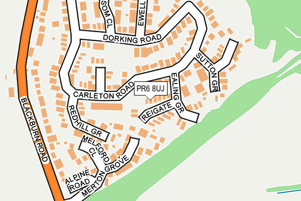 PR6 8UJ map - OS OpenMap – Local (Ordnance Survey) PR6 8UJ map - OS OpenMap – Local (Ordnance Survey)