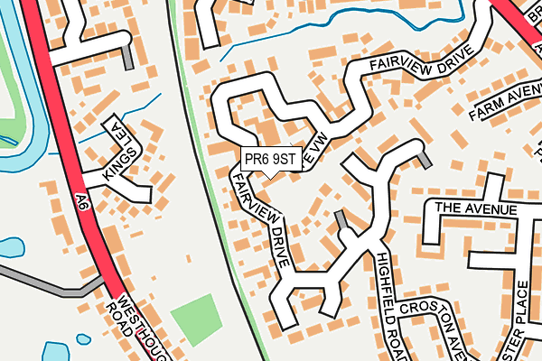 PR6 9ST map - OS OpenMap – Local (Ordnance Survey) PR6 9ST map - OS OpenMap – Local (Ordnance Survey)
