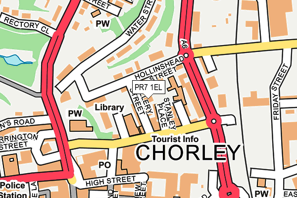 PR7 1EL map - OS OpenMap – Local (Ordnance Survey) PR7 1EL map - OS OpenMap – Local (Ordnance Survey)