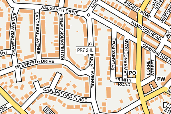 PR7 2HL map - OS OpenMap – Local (Ordnance Survey) PR7 2HL map - OS OpenMap – Local (Ordnance Survey)