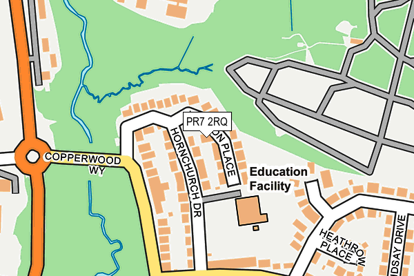 PR7 2RQ map - OS OpenMap – Local (Ordnance Survey) PR7 2RQ map - OS OpenMap – Local (Ordnance Survey)