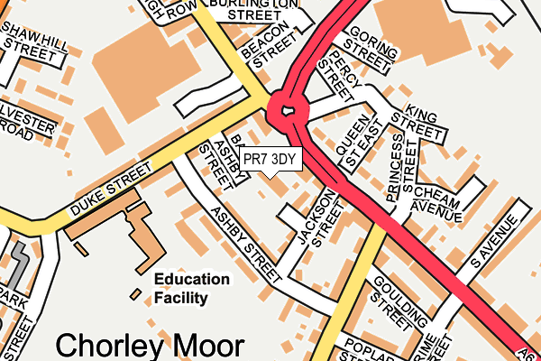 PR7 3DY map - OS OpenMap – Local (Ordnance Survey) PR7 3DY map - OS OpenMap – Local (Ordnance Survey)