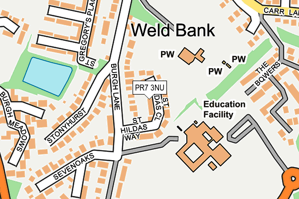PR7 3NU map - OS OpenMap – Local (Ordnance Survey) PR7 3NU map - OS OpenMap – Local (Ordnance Survey)