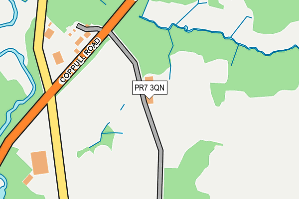 PR7 3QN map - OS OpenMap – Local (Ordnance Survey) PR7 3QN map - OS OpenMap – Local (Ordnance Survey)