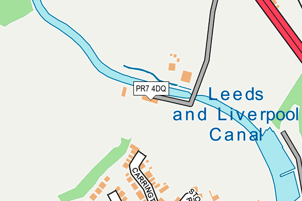 PR7 4DQ map - OS OpenMap – Local (Ordnance Survey) PR7 4DQ map - OS OpenMap – Local (Ordnance Survey)