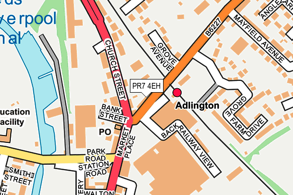 PR7 4EH map - OS OpenMap – Local (Ordnance Survey) PR7 4EH map - OS OpenMap – Local (Ordnance Survey)