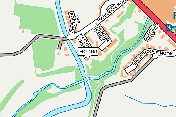 PR7 4HU map - OS OpenMap – Local (Ordnance Survey) PR7 4HU map - OS OpenMap – Local (Ordnance Survey)