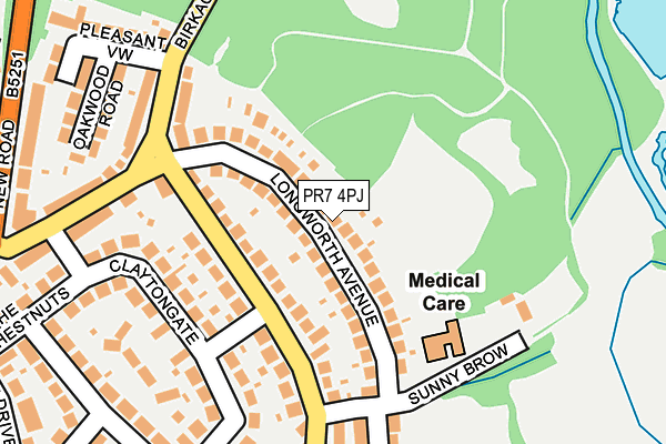 PR7 4PJ map - OS OpenMap – Local (Ordnance Survey) PR7 4PJ map - OS OpenMap – Local (Ordnance Survey)
