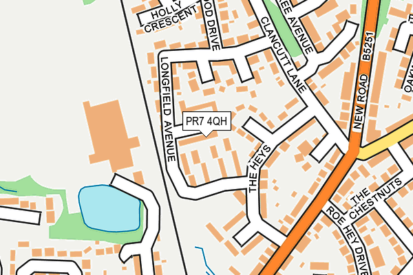 PR7 4QH map - OS OpenMap – Local (Ordnance Survey) PR7 4QH map - OS OpenMap – Local (Ordnance Survey)