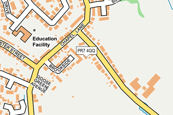 PR7 4QQ map - OS OpenMap – Local (Ordnance Survey) PR7 4QQ map - OS OpenMap – Local (Ordnance Survey)
