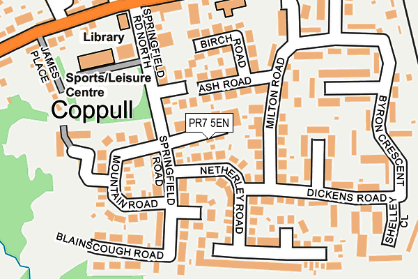 PR7 5EN map - OS OpenMap – Local (Ordnance Survey) PR7 5EN map - OS OpenMap – Local (Ordnance Survey)
