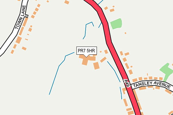 PR7 5HR map - OS OpenMap – Local (Ordnance Survey) PR7 5HR map - OS OpenMap – Local (Ordnance Survey)