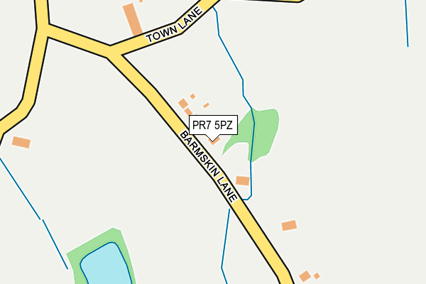 PR7 5PZ map - OS OpenMap – Local (Ordnance Survey) PR7 5PZ map - OS OpenMap – Local (Ordnance Survey)